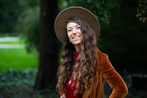 Tosca van der Wouden zet zich in voor de natuur.